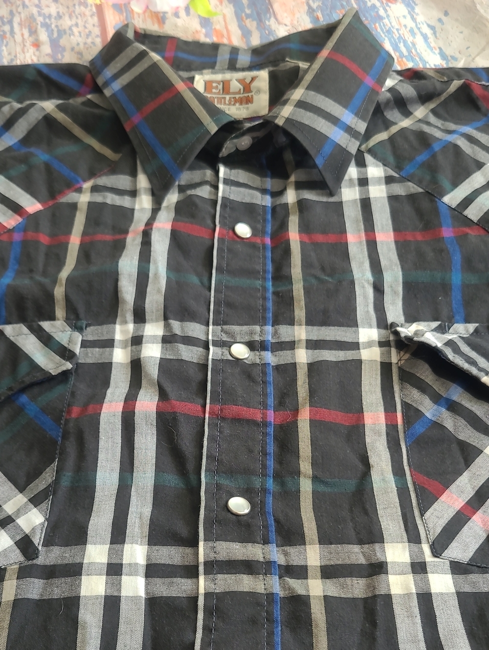 Eli Cattleman Shirt Men's XXL Western Pearl Snap Long Sleeves Cowboy - Picture 4 of 6